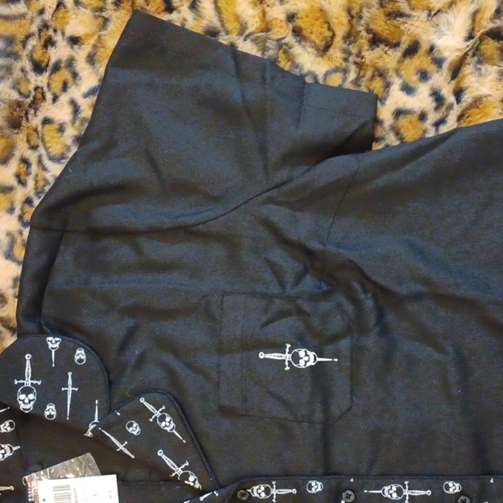 NWT Hot topic Social Collision 3x split dagger lounge set Black /white - Picture 3 of 16